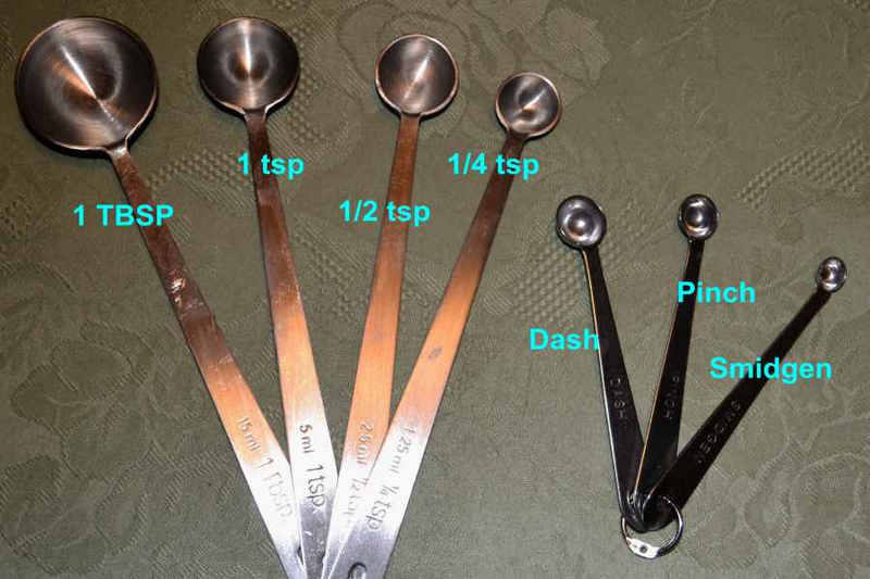 What is a Pinch, Dash or Smidgen? – Apron Free Cooking