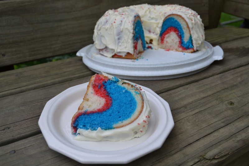 Red, White, and Blue Cake Recipe