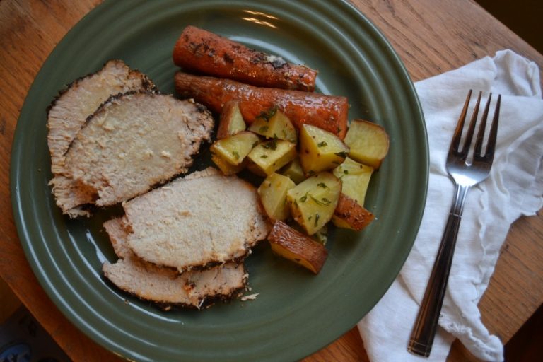 Slow Cooker Coffee Rubbed Pork Roast – Apron Free Cooking