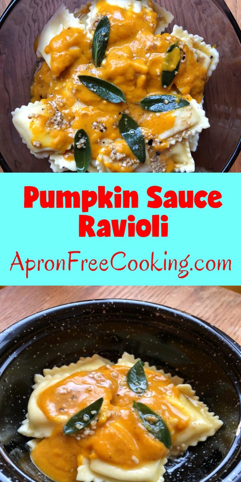 Pumpkin Sauce for Ravioli Apron Free Cooking